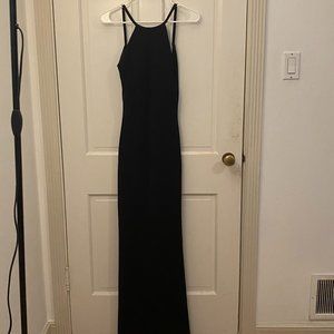 Calvin Klein Black Floor-Length Dress